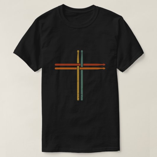 Drumming Percussie Jezus Christelijk Drummer Drum  T-shirt (Design voorkant)