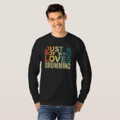 Drumming Player Apparel Drummer Quote Drumset 1 T-shirt (Voorkant volledig)