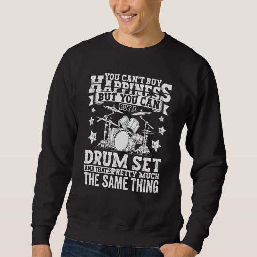Drumming Player Apparel Drummer Quote Drumset for Trui (Voorkant)