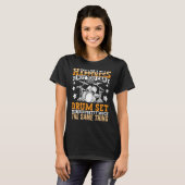 Drumming Player Apparel Drummer Quote Drumset voor T-shirt (Voorkant volledig)