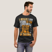 Drumming Player Apparel Drummer Quote Drumset voor T-shirt (Voorkant volledig)