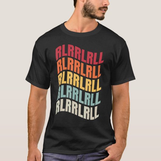 Drumming Rudiments Drummer Drums Paradiddle Musici T-shirt (Voorkant)