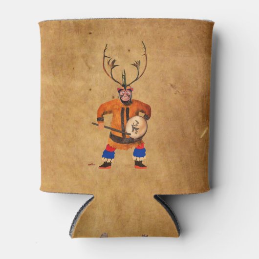 Drumming Shaman Blikjeskoeler (Voorkant)