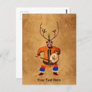 Drumming Shaman Briefkaart