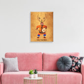 Drumming Shaman Canvas Afdruk (Insitu (Woonkamer))
