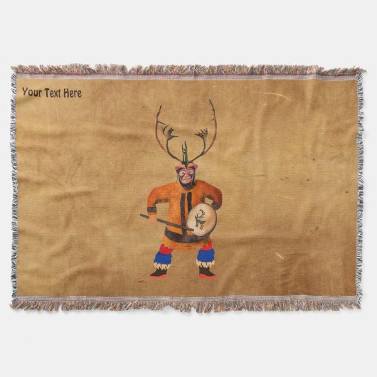 Drumming Shaman Deken (Voorkant)