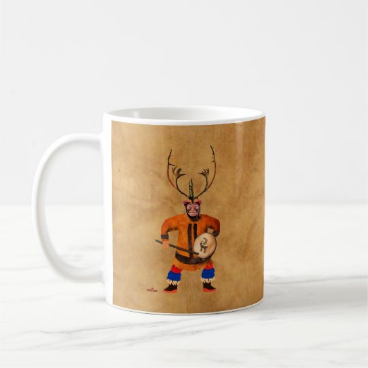 Drumming Shaman Koffiemok (Links)