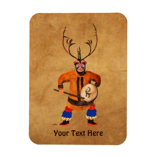 Drumming Shaman Magneet (Verticaal)