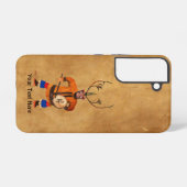 Drumming Shaman Samsung Galaxy Hoesje (Achterkant horizontaal)