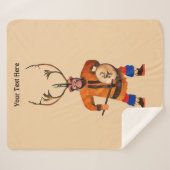 Drumming Shaman Sherpa Deken (Voorkant (horizontaal))