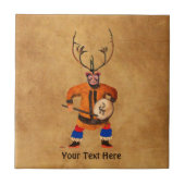 Drumming Shaman Tegeltje (Voorkant)