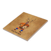 Drumming Shaman Tegeltje (Zijkant)