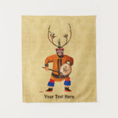 Drumming Shaman Wandkleed (Voorkant)