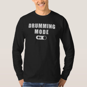 Drumming T-shirt Hoodie Lange hoes
