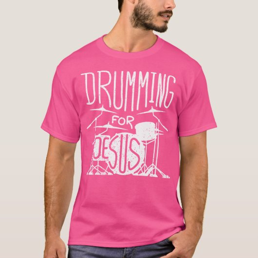 Drumming voor Jezus T-shirt (Voorkant)