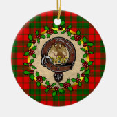 Drummond Clan Badge & Tartan Persoonlijke mas Keramisch Ornament (Voorkant)