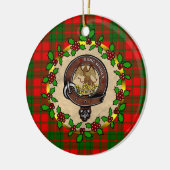 Drummond Clan Badge & Tartan Persoonlijke mas Keramisch Ornament (Links)