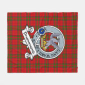 Drummond Clan Badge Tartan Pset Fleece Deken (Voorkant (Horizontaal))
