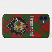 Drummond Clan Badge & Tartan Telefoon Case (Achterkant (horizontaal))