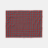Drummond Clan Rood en Lichtblauw Tartan Fleece Deken (Voorkant (Horizontaal))