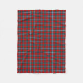 Drummond Clan Rood en Lichtblauw Tartan Fleece Deken (Voorkant)