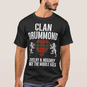 Drummond clan, Schotse naam, kartel van wapenarsen T-shirt