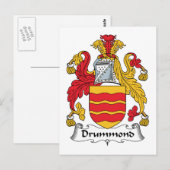 Drummond Family Crest Briefkaart (Voorkant / Achterkant)