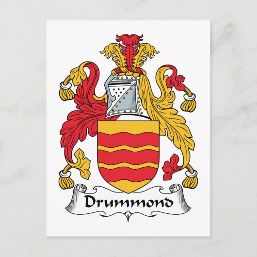 Drummond Family Crest Briefkaart (Voorkant)