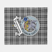 Drummond Grey Clan Badge Tartan Schort Fleece Deken (Voorkant (Horizontaal))