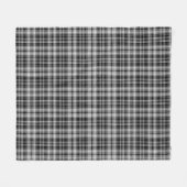 Drummond Grijs Schotsgeruit Fleece Deken (Voorkant (Horizontaal))