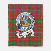 Drummond Modern Clan Badge Tartan Pset Fleece Deken (Voorkant)