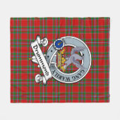 Drummond Modern Clan Badge Tartan Pset Fleece Deken (Voorkant (Horizontaal))