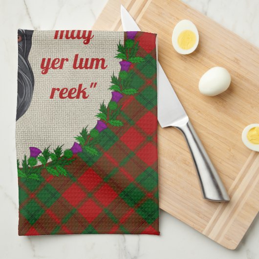 Drummond Scottie Dog Kitchen Towel Theedoek (Quarter Fold)