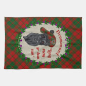 Drummond Scottie Dog Kitchen Towel Theedoek (Horizontaal)