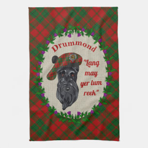 Drummond Scottie Dog Kitchen Towel Theedoek