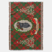 Drummond Scottie Hond Kerstmis Gooi Deken (Voorkant Verticaal)