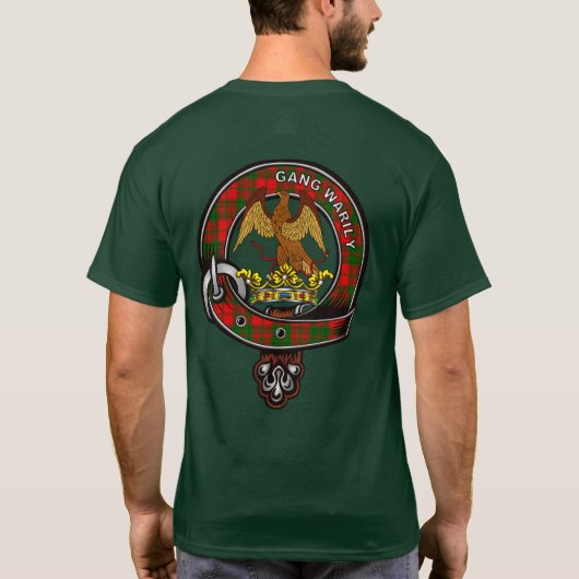 Drummond Tartan Clan Badge T-shirt (Achterkant)