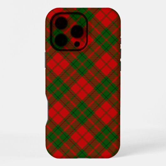 Drummond tartan rood groen geruit iPhone hoesje (Achterkant)