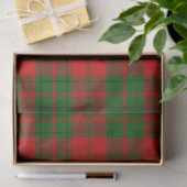 Drummond tartan roodgroene vlecht tissuepapier (Geschenk)