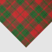 Drummond tartan roodgroene vlecht tissuepapier (Detail)