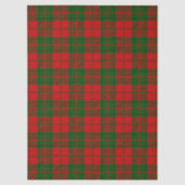 Drummond tartan roodgroene vlecht tissuepapier (Voorkant)