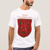 Drummond Tartan Scottish Pset Lion Rampant T-shirt (Voorkant)