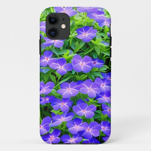 Drummond's clematis - een schattige kleine blauwe Case-Mate iPhone case (Achterkant)