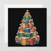 Drumms Kerstboom Drummer Feestdagenkaart (Voorkant / Achterkant)