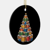 Drumms Kerstboom Drummer Keramisch Ornament (Rechts)