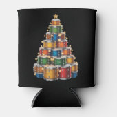 Drumms Kerstmis Kerstboom Drummer Blikjeskoeler (Voorkant)