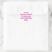 Drump Stelt Zichzelf Bloot Hankamer Artjunkhaus St Ronde Sticker (Tas)