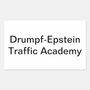 Drumpf-Epstein Trafficking Hankamer Artjunkhaus Rechthoekige Sticker