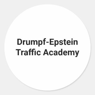 Drumpf-Epstein Trafficking Hankamer Artjunkhaus Ronde Sticker