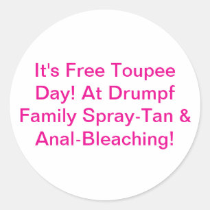 Drumpf Family Spray-Tan Hankamer Artjunkhaus Comic Ronde Sticker